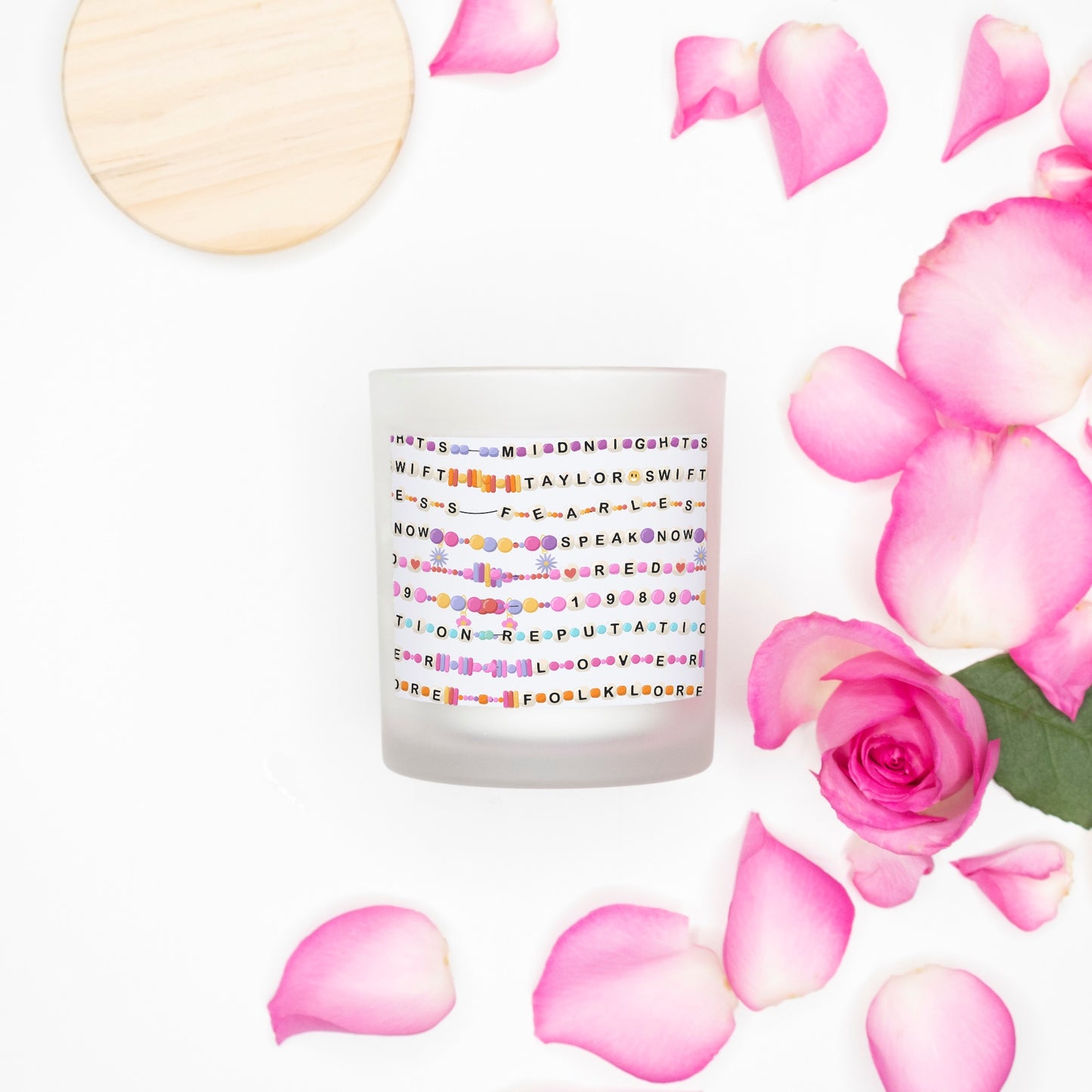 Candle Frosted (Pink Wick) Glass