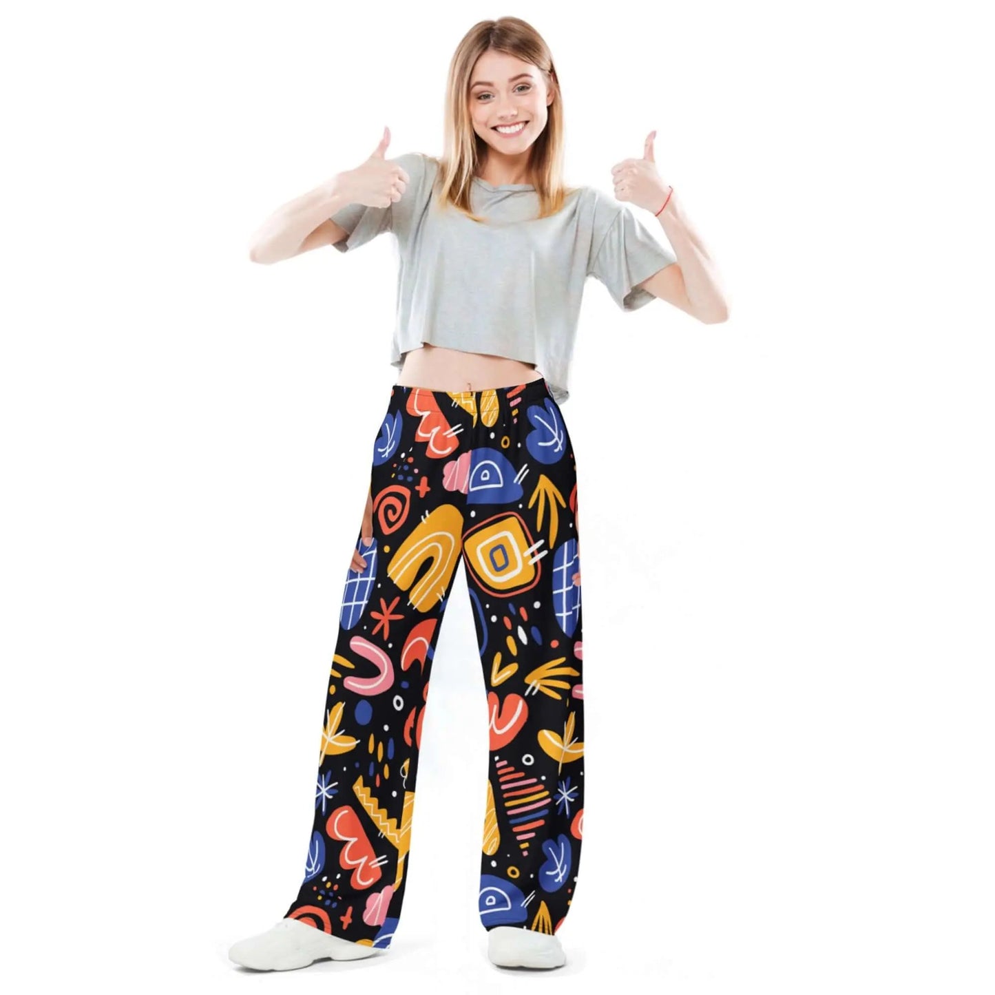 Step into comfort and style with the ABSTRACT Wide Leg Pants! ! SHOP Now at The Wishful Fish KIDS