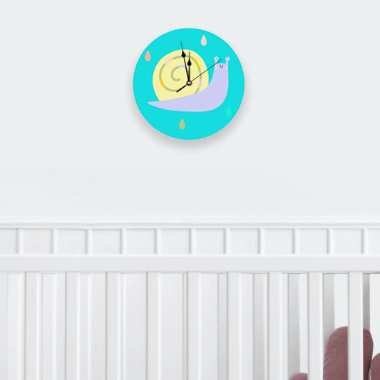 BABY SNAILS Wood Wall Clock — Childrens Room Decor! SHOP Now at The Wishful Fish KIDS