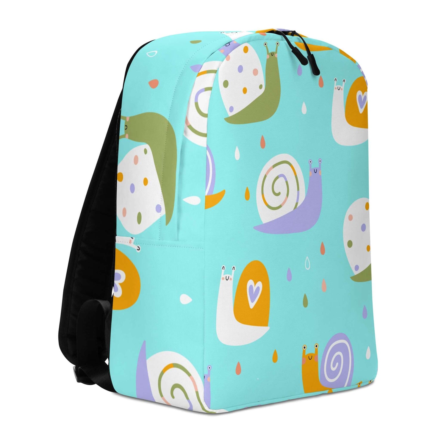 BABY SNAILS Mom's Gear Backpack! This versatile and stylish backpack is designed for first time mom essentials. Adorable fun snail design. The Wishful Fish KIDS