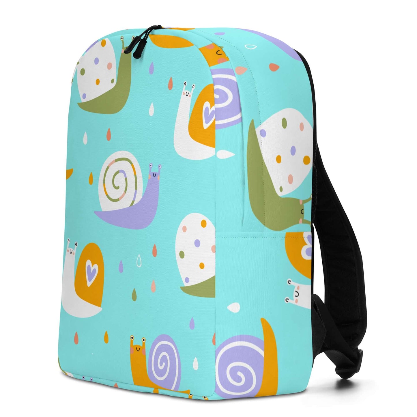 BABY SNAILS Mom's Gear Backpack! This versatile and stylish backpack is designed for first time mom essentials. Adorable fun snail design. The Wishful Fish KIDS