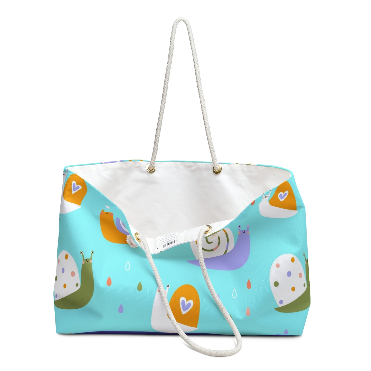 SHOP BABY SNAILS Diaper Bag Tote at The Wishful Fish KIDS. Featuring a playful design, this bag is a perfect gift for a new mom. Cool Mom Gear.