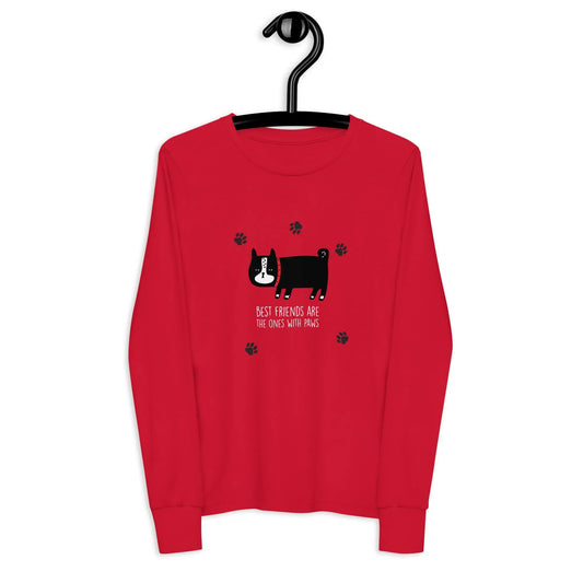 BEST FRIENDS Long Sleeve Shirt — Show Off Your Furry Bestie! The Wishful Fish Kids