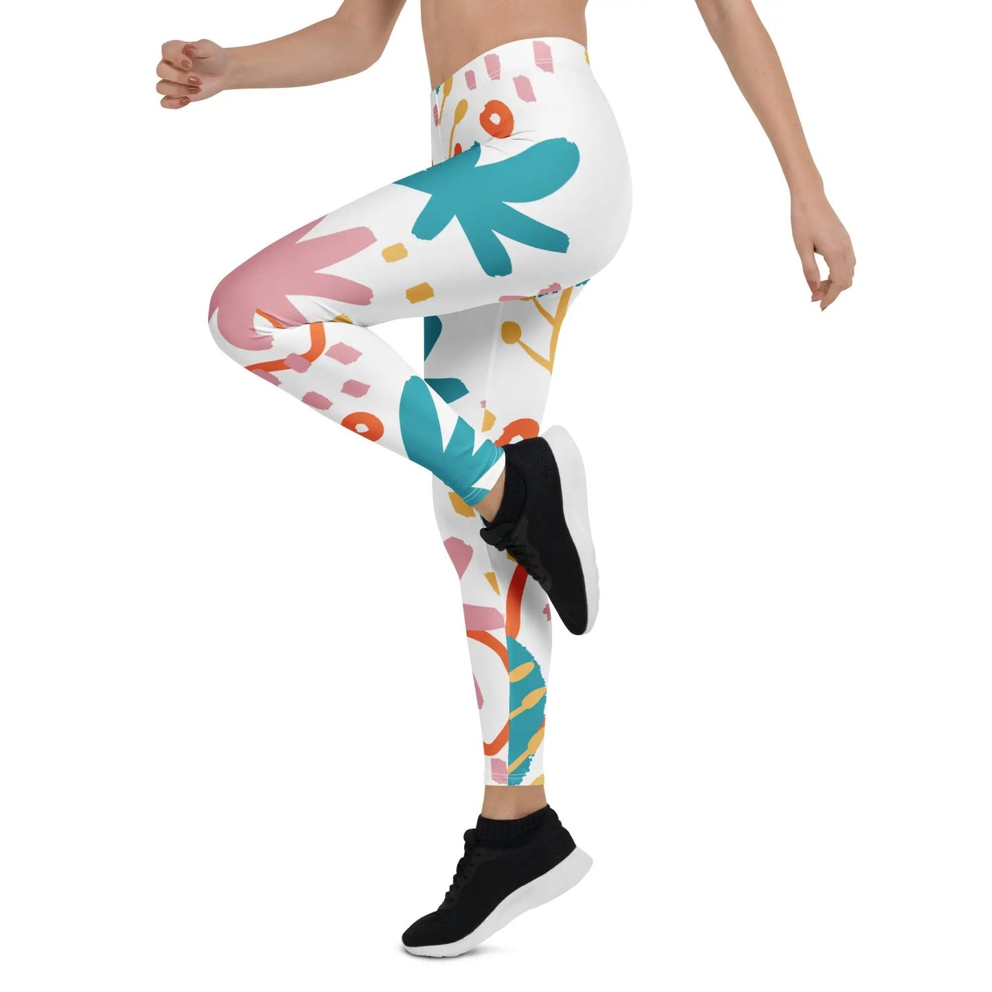 These leggings feature a vibrant botanical print, providing both style and performance. SHOP Now at The Wishful Fish KIDS