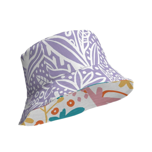 Stay cool and stylish in the BOTANICAL Reversible Bucket Hat! Shop now at The Wishful Fish Kids