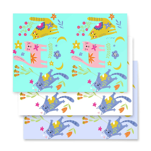 Featuring a charming kitty design, this gift wrapping paper adds a whimsical touch to any present. SHOP Now at The Wishful Fish Kids