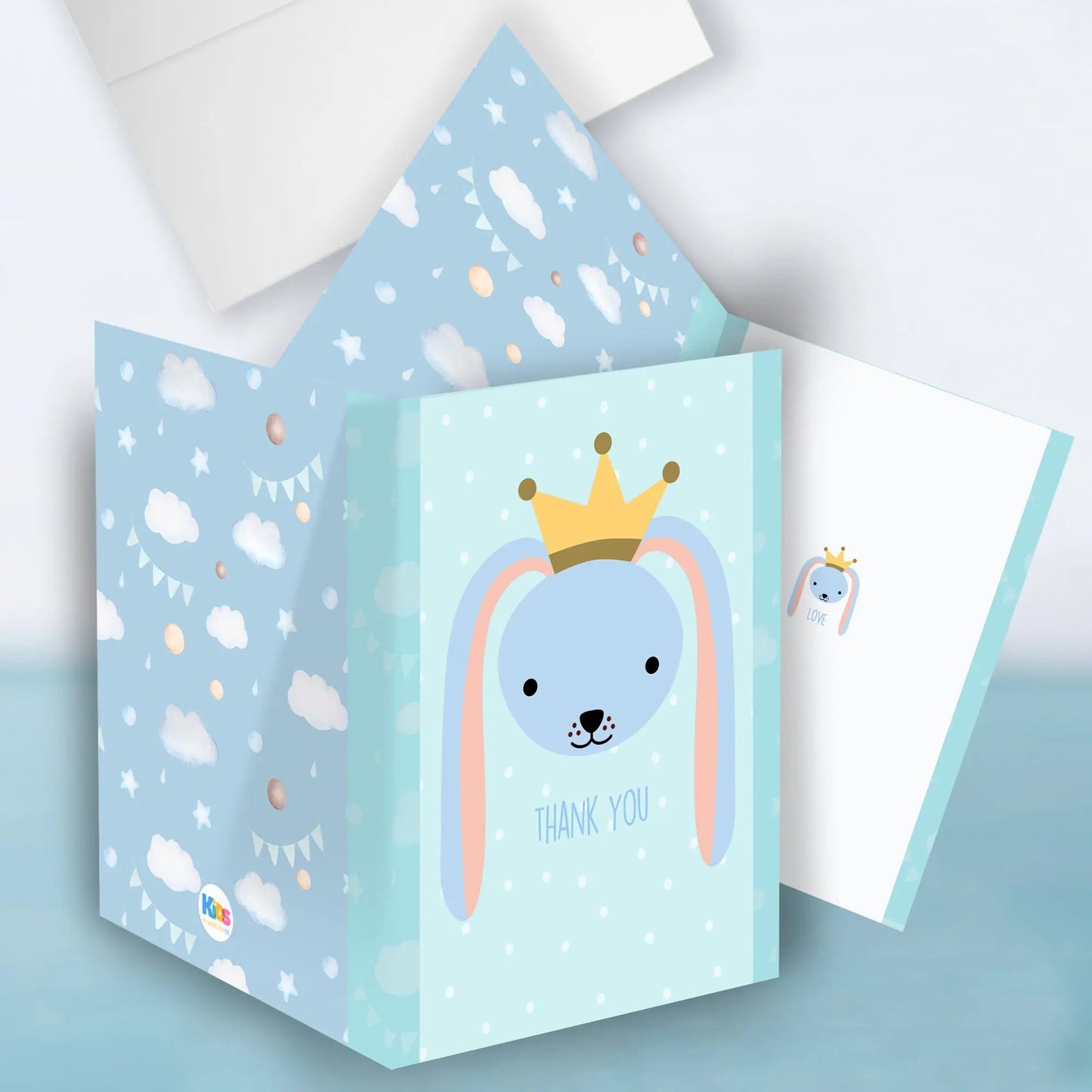 Pair these CUTE BUNNY Roll Stickers with our CUTE BUNNY Thank You Cards. SHOP Now at The Wishful Fish Kids