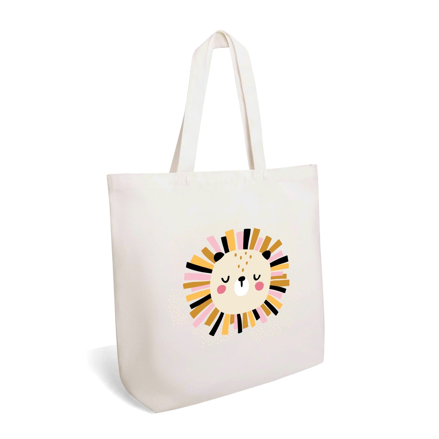 This CUTE BABY ANIMALS Lion Tote doubles as a lightweight diaper bag. SHOP Now at The Wishful Fish KIDS