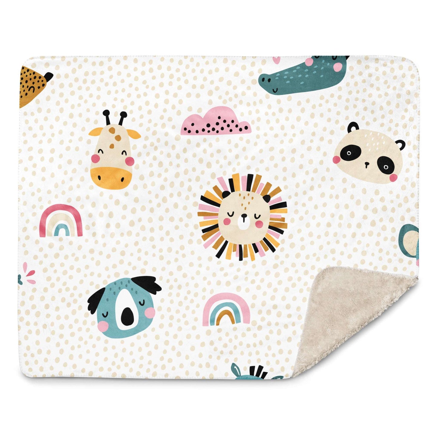Adorned with an adorable baby animals design, it adds a playful touch to nursery room decor or children's room. SHOP Now at The Wishful Fish KIDS