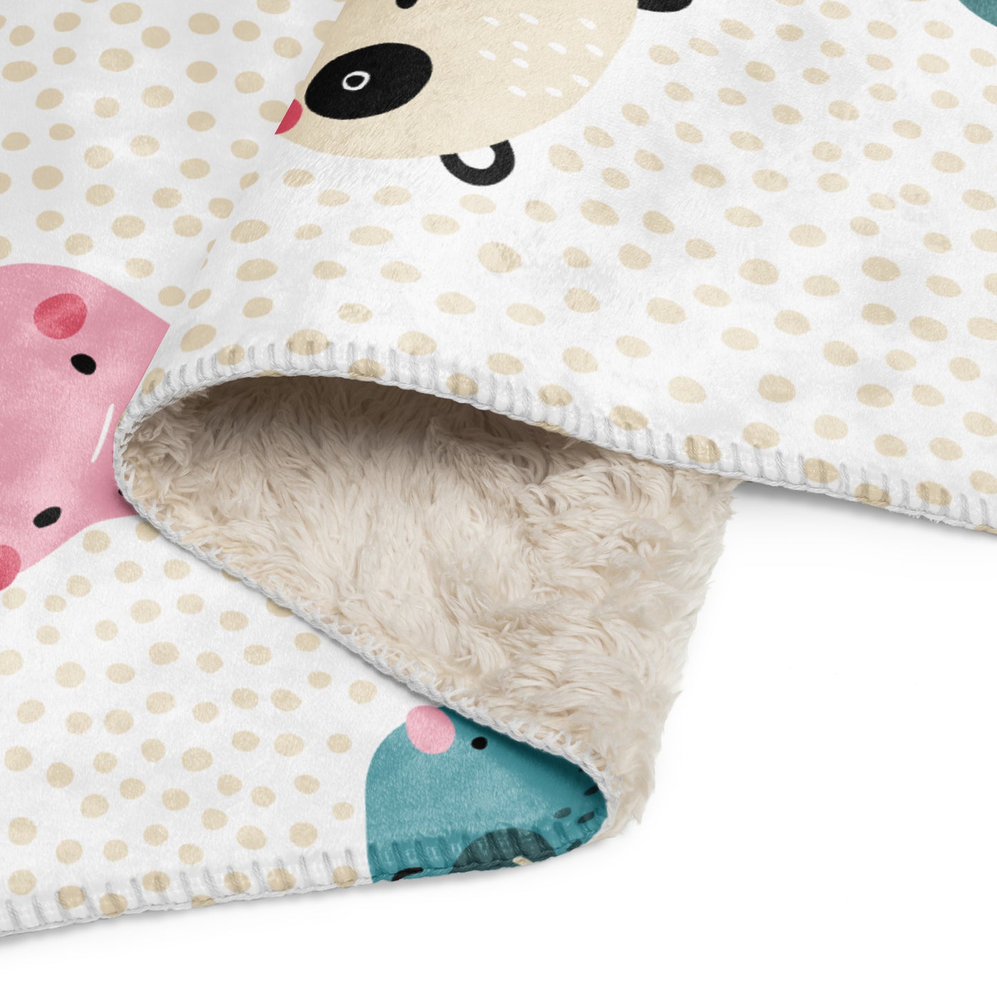 SHOP BABY ANIMALS Baby Sherpa Blanket at The Wishful Fish KIDS a perfect gift for a new mom. Adds a playful touch to any nursery room decor.