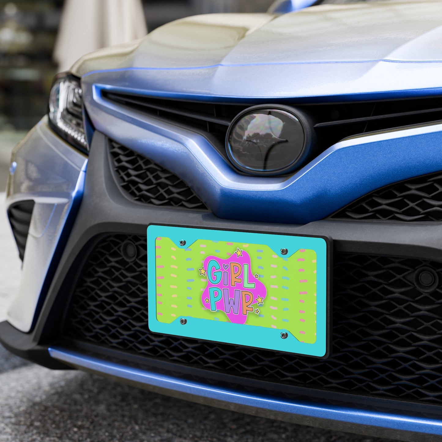The GIRL POWER Vanity License Plate turns heads with its bold design. SHOP Now at The Wishful Fish KIDS