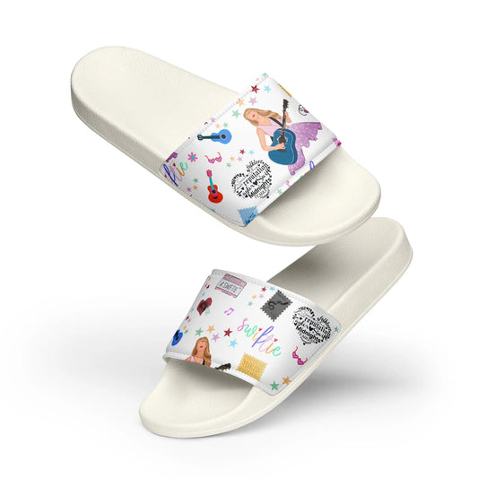 The perfect blend of comfort and concert-ready style Slides. SHOP Now at The Wishful Fish KIDS