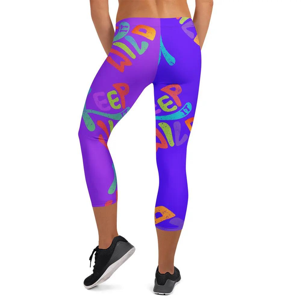 KEEP IT WILD in color-packed capris made to move. Grab yours TODAY! SHOP Now at The Wishful Fish KIDS