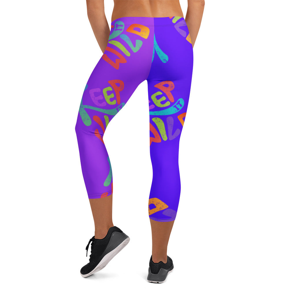 KEEP IT WILD in color-packed capris made to move. Grab yours TODAY! SHOP Now at The Wishful Fish KIDS