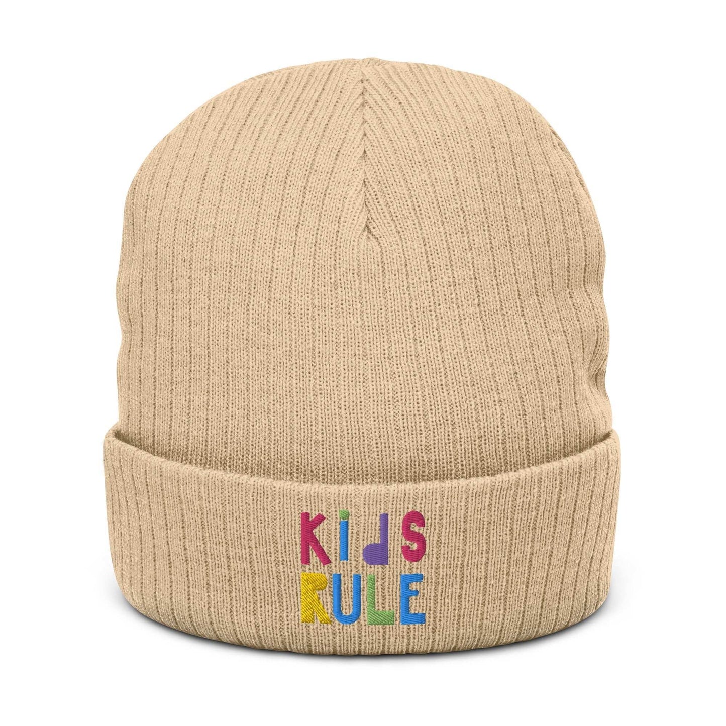 Top off your look with the KIDS RULE Beanie Hat! SHOP Now at The Wishful Fish KIDS