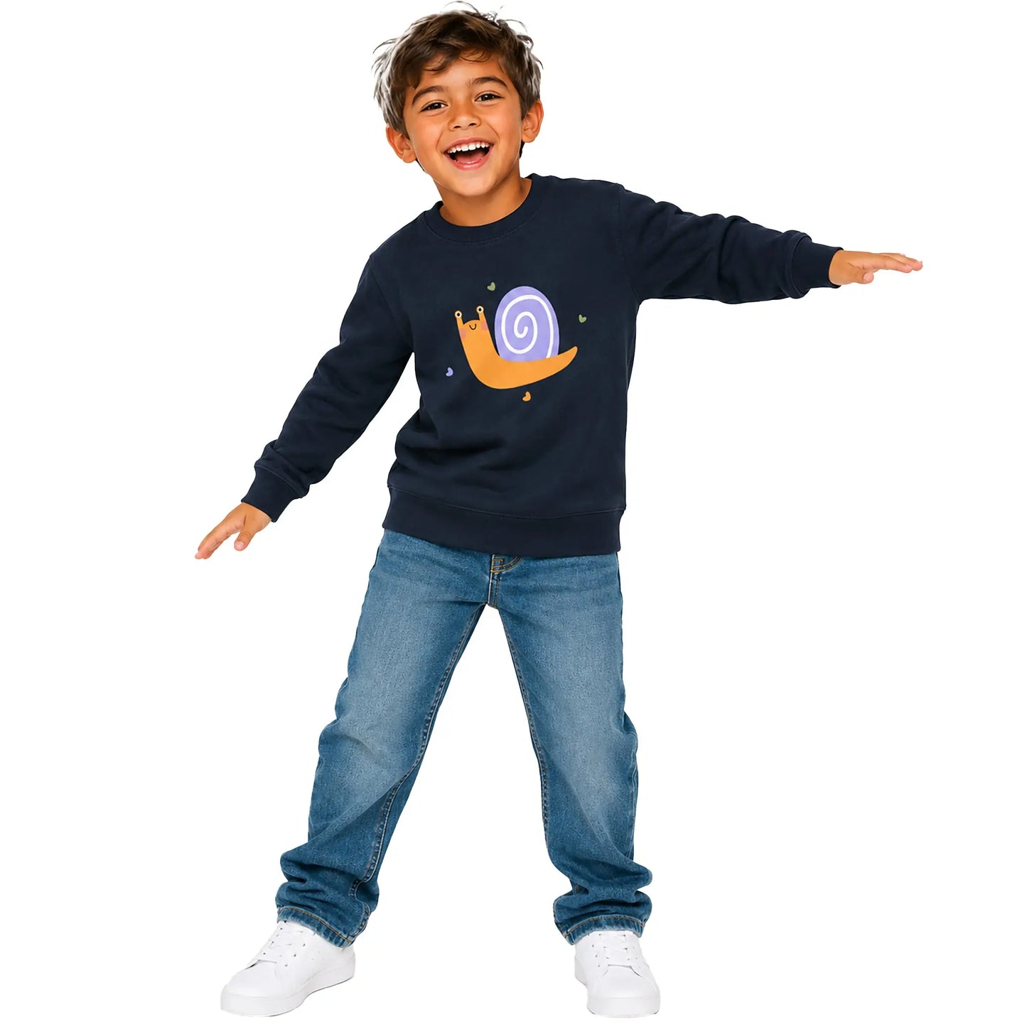 The Kids Crew Neck Sweatshirt They'll Want to Wear Again and Again. SHOP Now at The Wishful Fish Kids