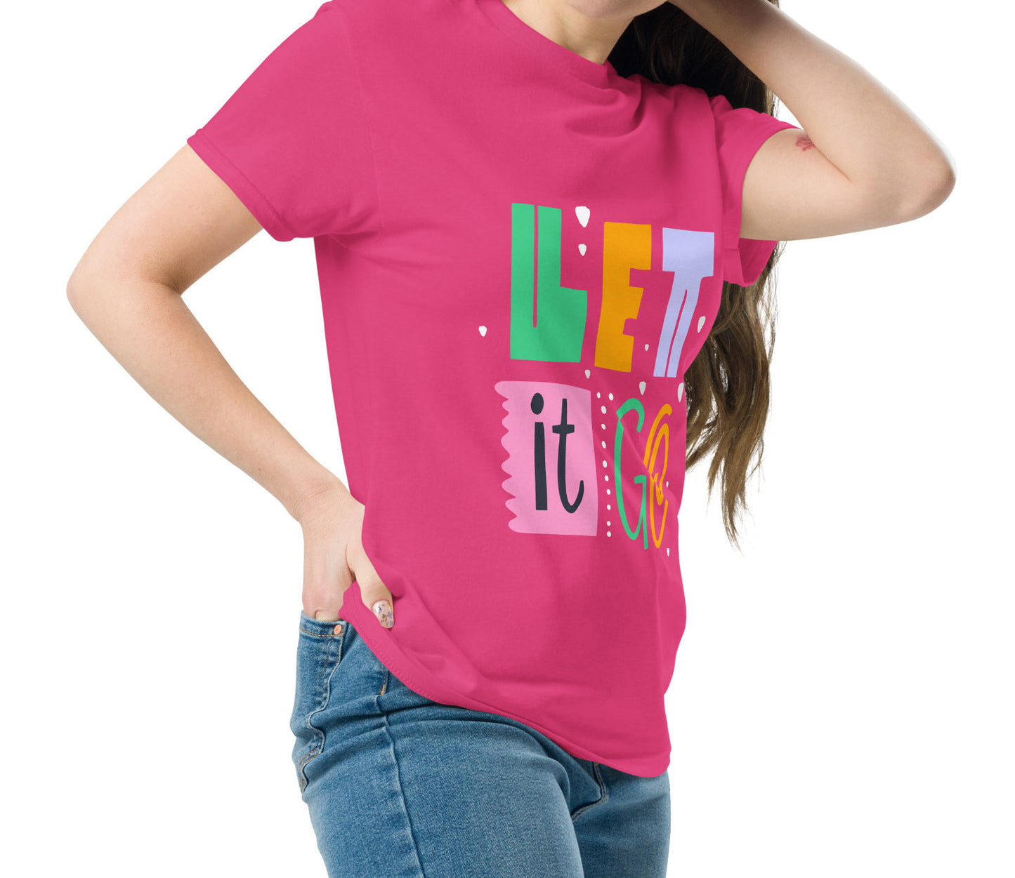 LET IT GO Unisex Tee - Premium Tee from The Wishful Fish Kids - Just $23! Shop now at The Wishful Fish Kids