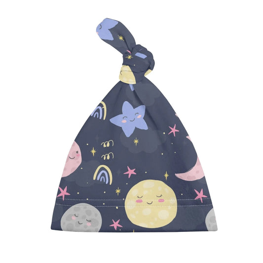 The MOON and STARS Baby Beanie Hat make awesome gifts for a new baby with its celestial charm. Perfect gift for first time mom. SHOP The Wishful Fish KIDS