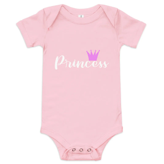 Discover the PRINCESS Mini Me Baby One-Piece from The Wishful Fish KIDS. Mommy & Mini Me Collection. Perfect for matching with mom, comfy and cute!