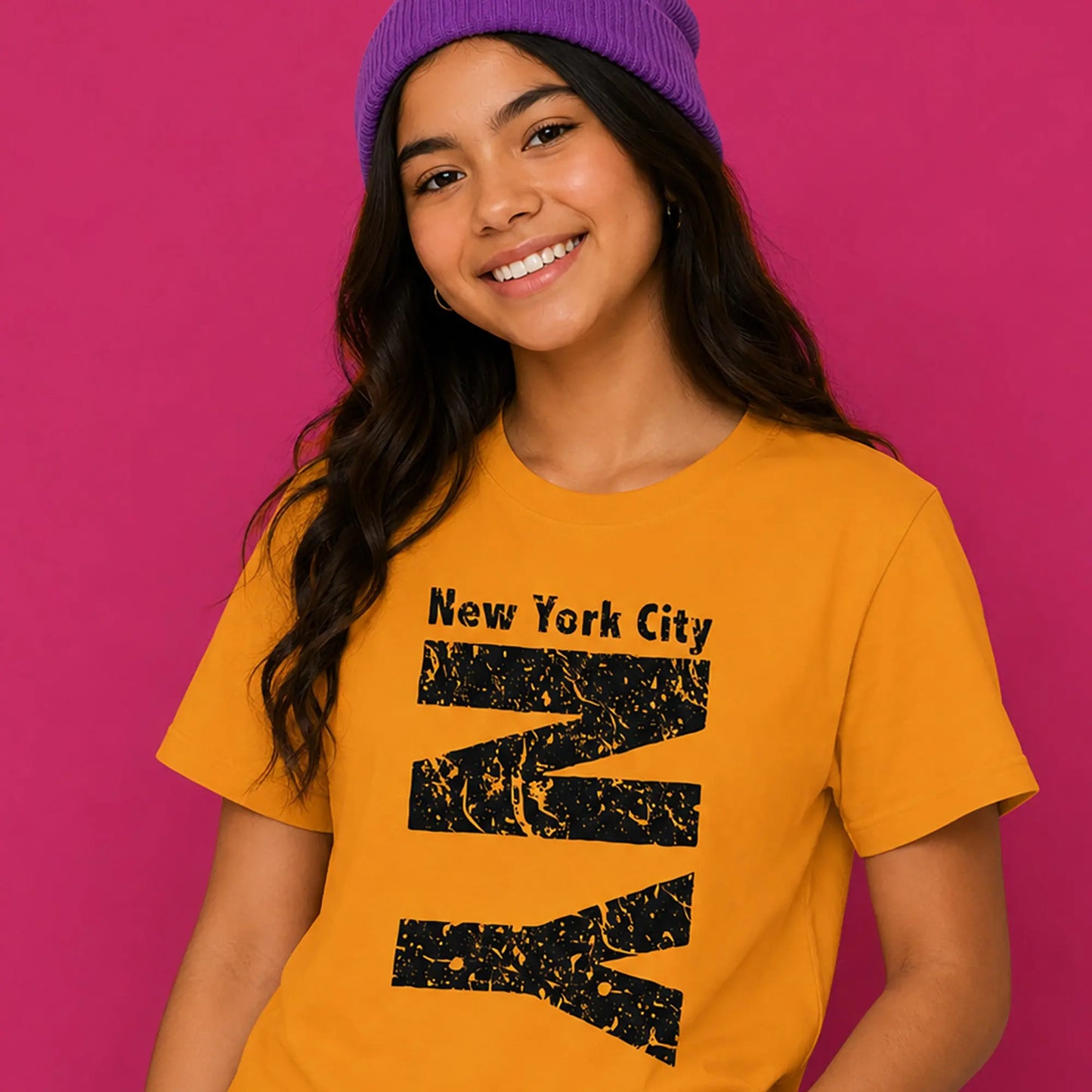 NYC T Shirt for City Dreamers and Doers with Vibrant Energy The Wishful Fish Kids