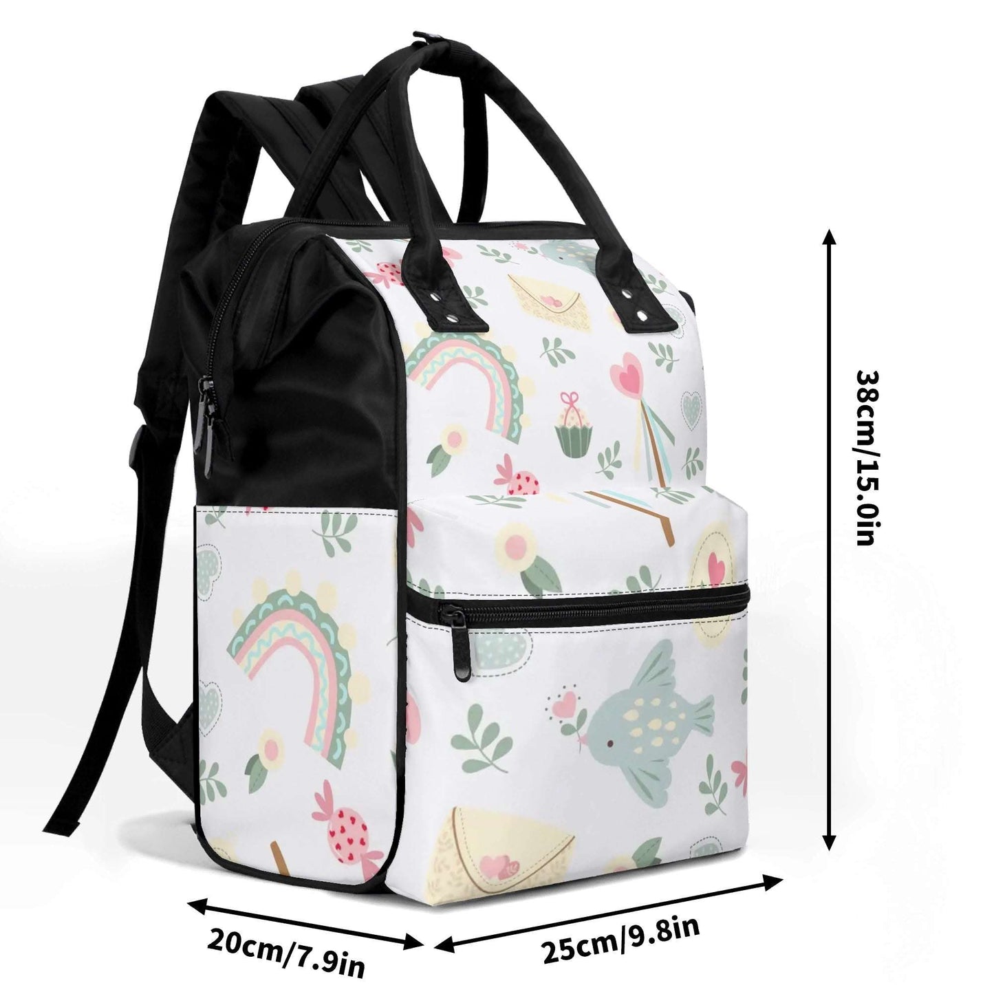 Our WELCOME BABY Backpack Diaper Bag, perfect for baby accessories for any new mom! Must-have fun diaper bags. SHOP The Wishful Fish KIDS