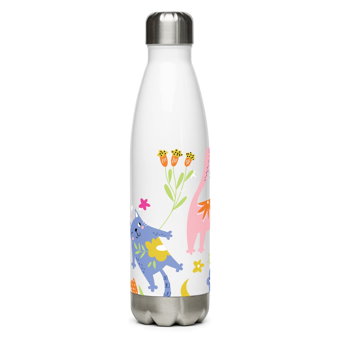 SHOP PLAYFUL KITTIES Water Bottle at The Wishful Fish KIDS. One of our top childrens gifts, it’s a fun pick that’s both playful and practical.