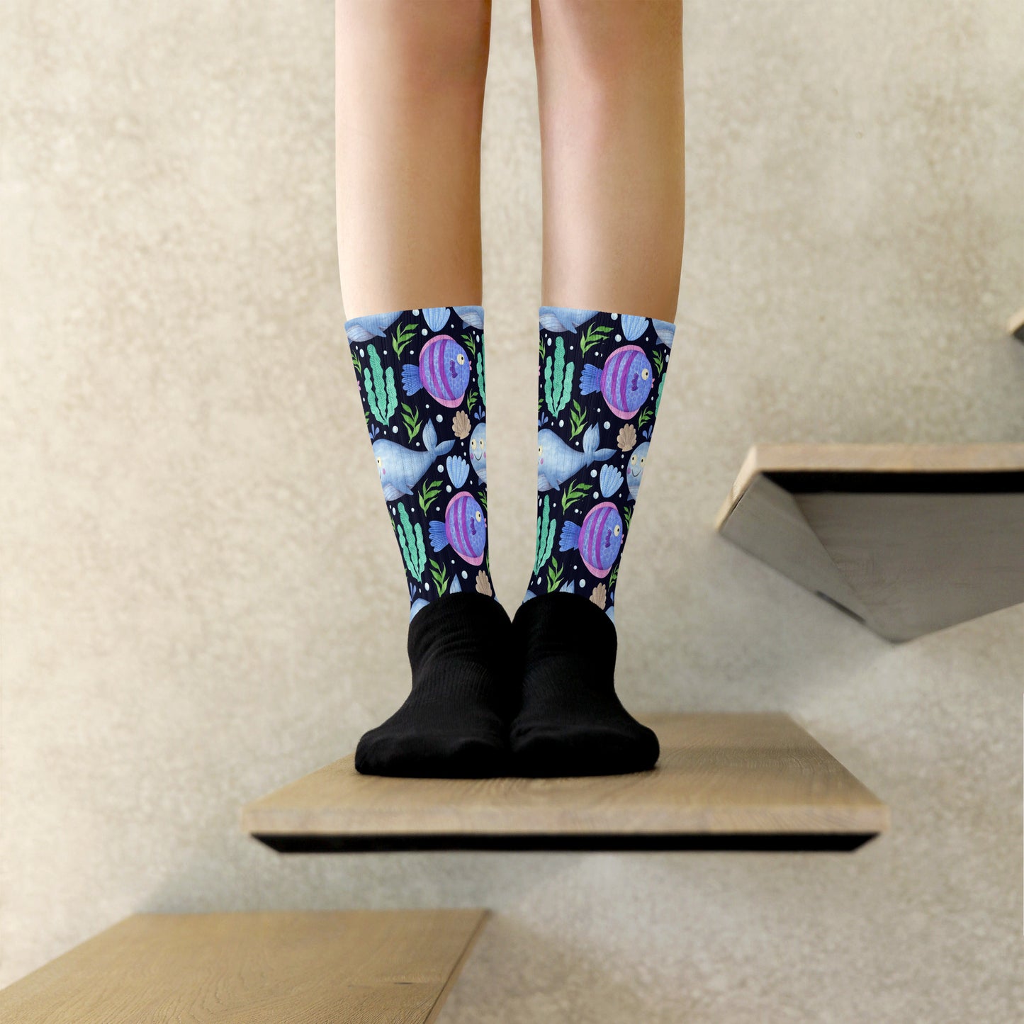 SHOP SEA CREATURES Socks at The Wishful Fish KIDS. Whether you're shopping for fun things for gifts or for yourself, these socks are super fun gifts.