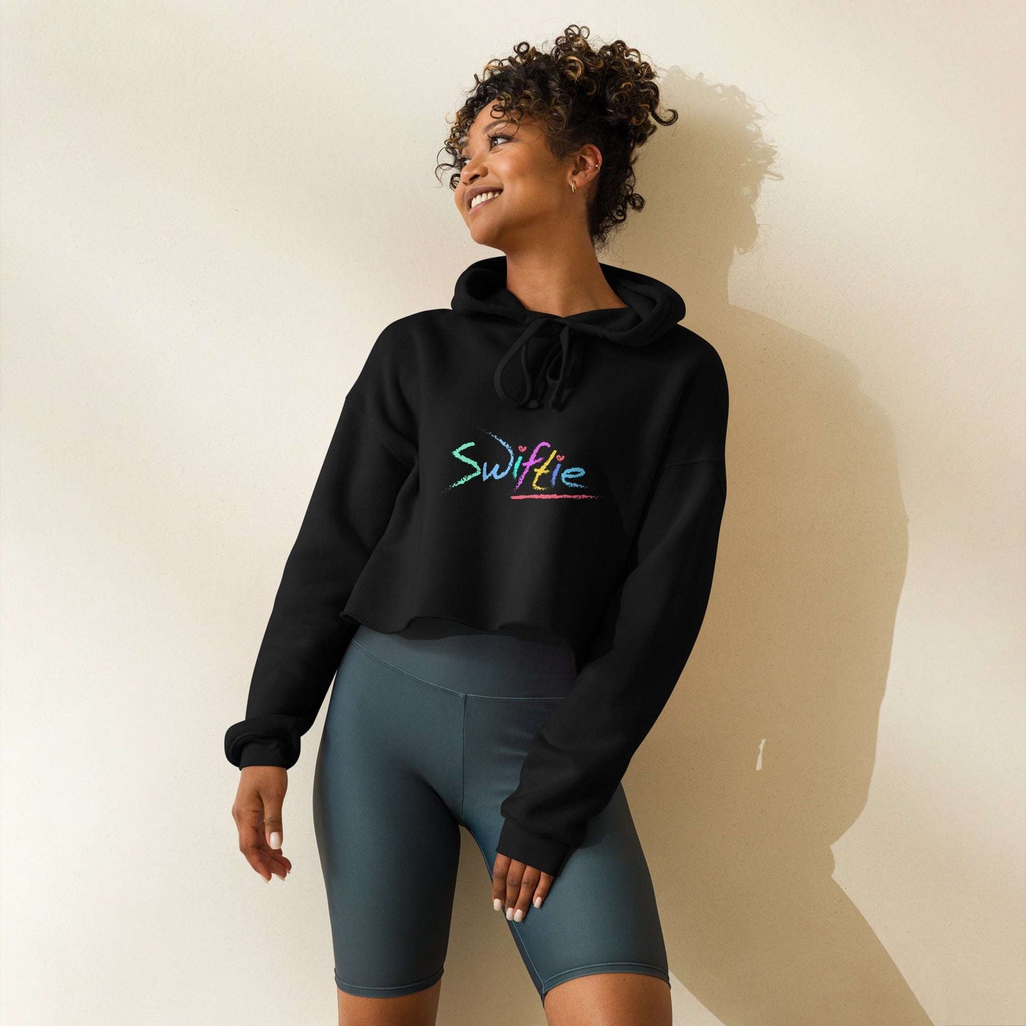 The SWIFTIE Cropped Hoodie – Taylor Swift-inspired, trendy, and ultra-soft. Shop now at The Wishful Fish Kids!