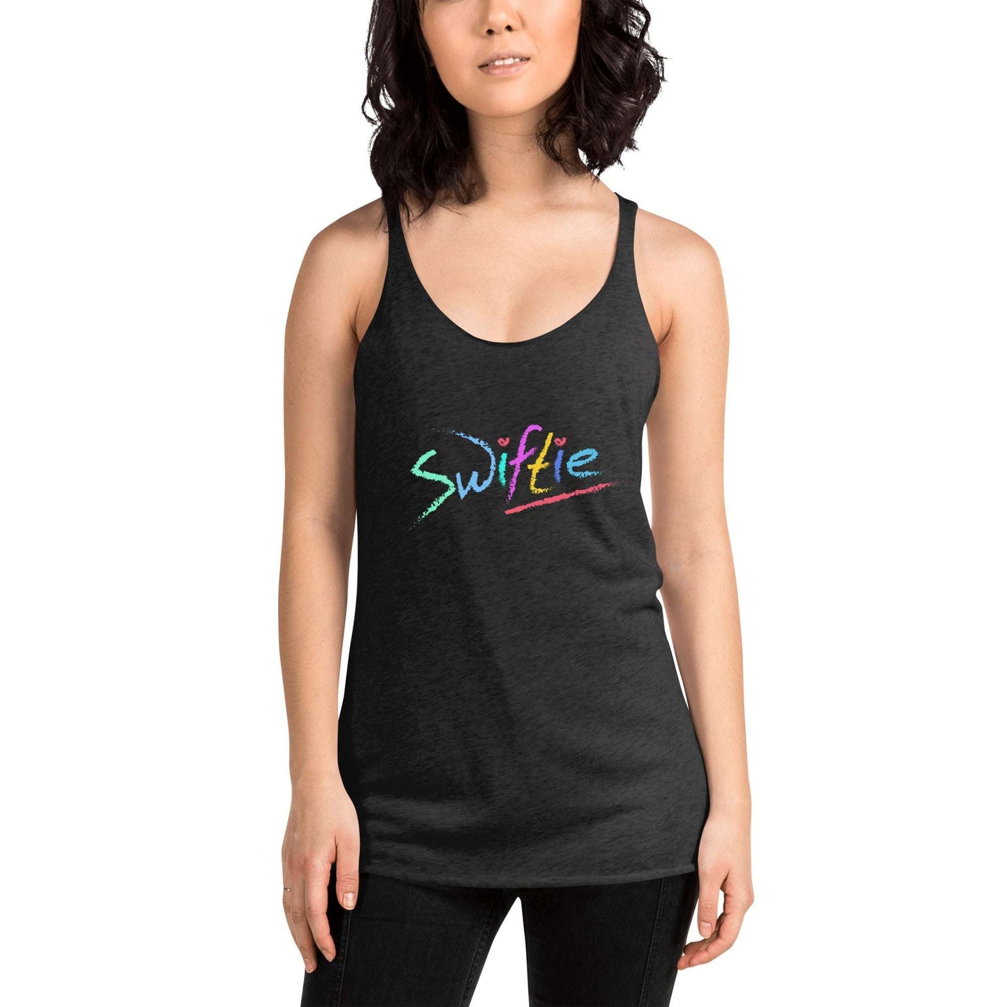 Stay stylish with The SWIFTIE Racerback Tank Top from The Wishful Fish KIDS! Perfect for Taylor Swift fans who love comfort and style. Shop now!