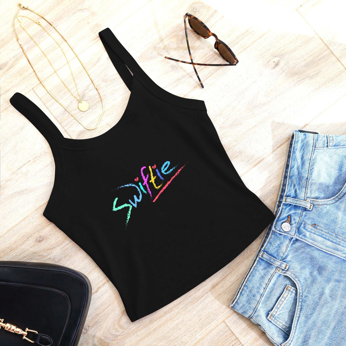 SWIFTIE Tank Top β lightweight, stylish, and perfect for every fan. Shop now at The Wishful Fish Kids!