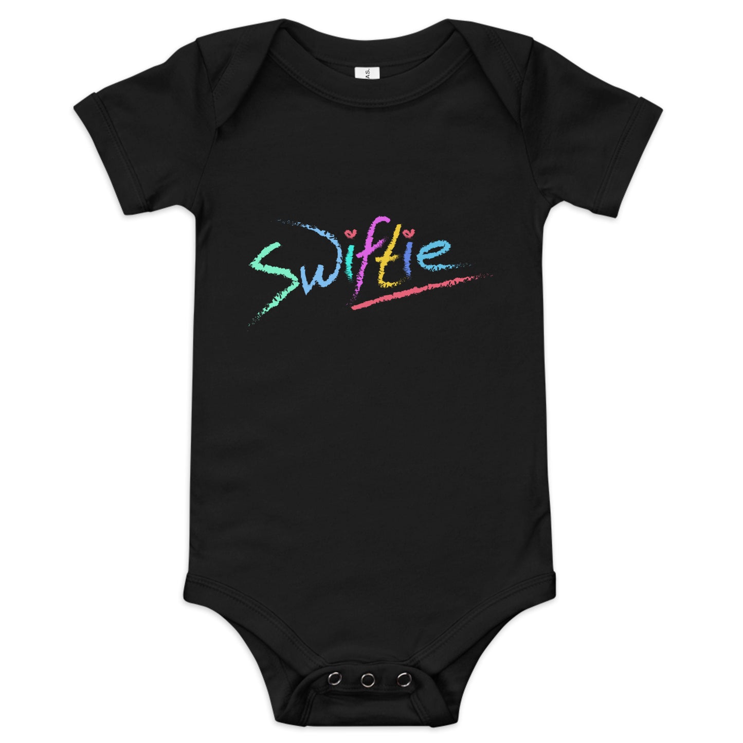 SWIFTIE Baby One Piece β soft, stylish, and perfect for your little Swiftie. Shop now at The Wishful Fish Kids!