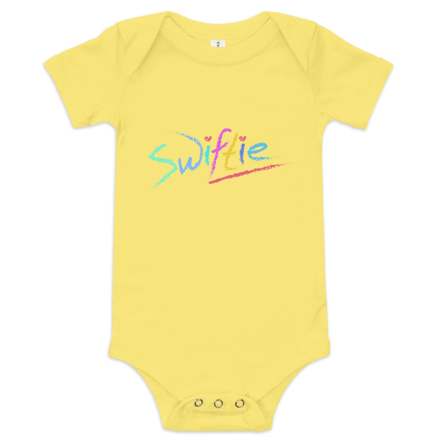 SWIFTIE Baby One Piece β soft, stylish, and perfect for your little Swiftie. Shop now at The Wishful Fish Kids!