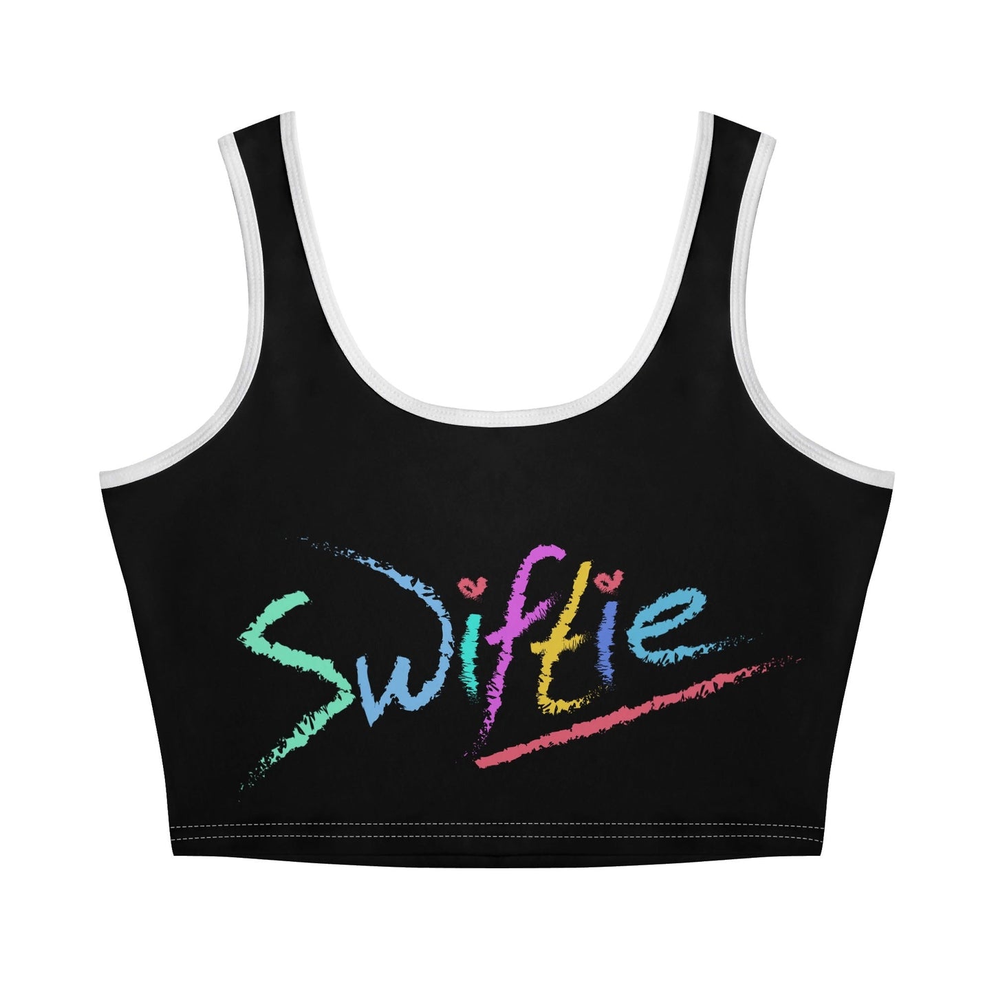 Rock your Swiftie style with The SWIFTIE Teens Stretch Crop Top! Comfy, stylish, and perfect for every Taylor Swift fan. Shop now at The Wishful Fish KIDS