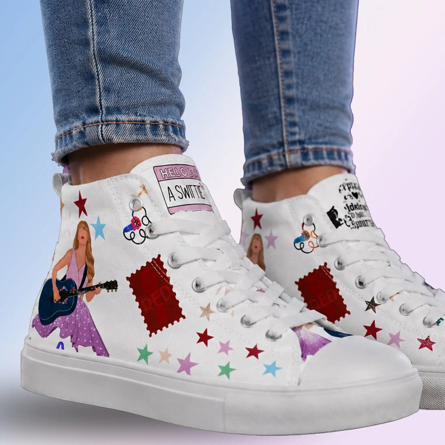 Put your best foot forward with the I AM A SWIFTIE High Tops. SHOP Now at The Wishful Fish KIDS