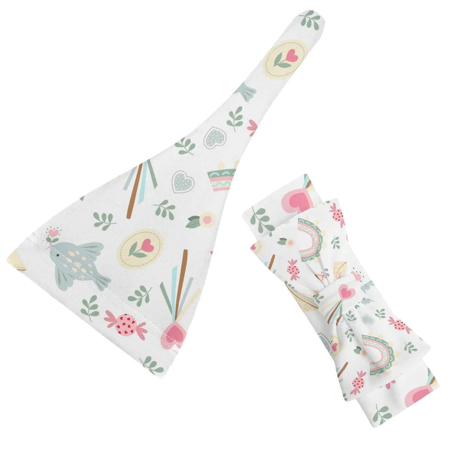 Our WELCOME BABY Gift Set includes a cozy beanie hat and matching headband. SHOP Now at The Wishful Fish KIDS