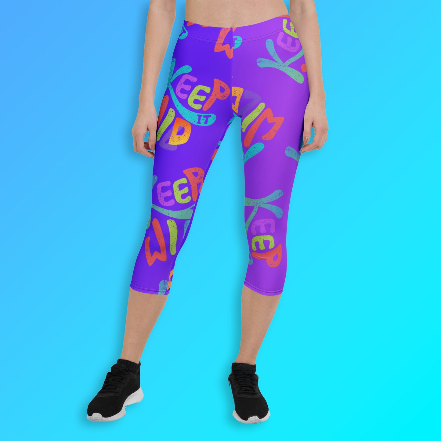 KEEP IT WILD Purple Capri Leggings — Wild Style on the Move!