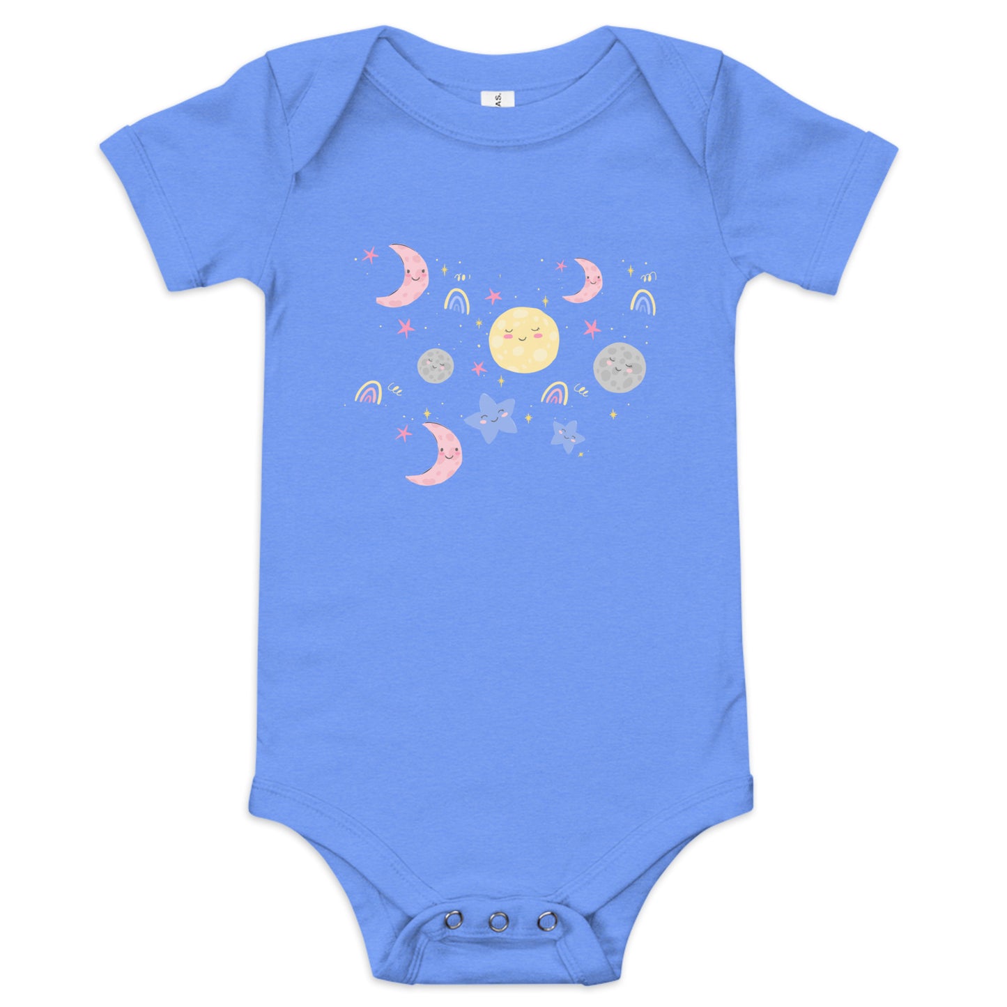 Spread love with our MOON & STARS One Piece! An ideal gift for a new baby. SHOP The Wishful Fish KIDS