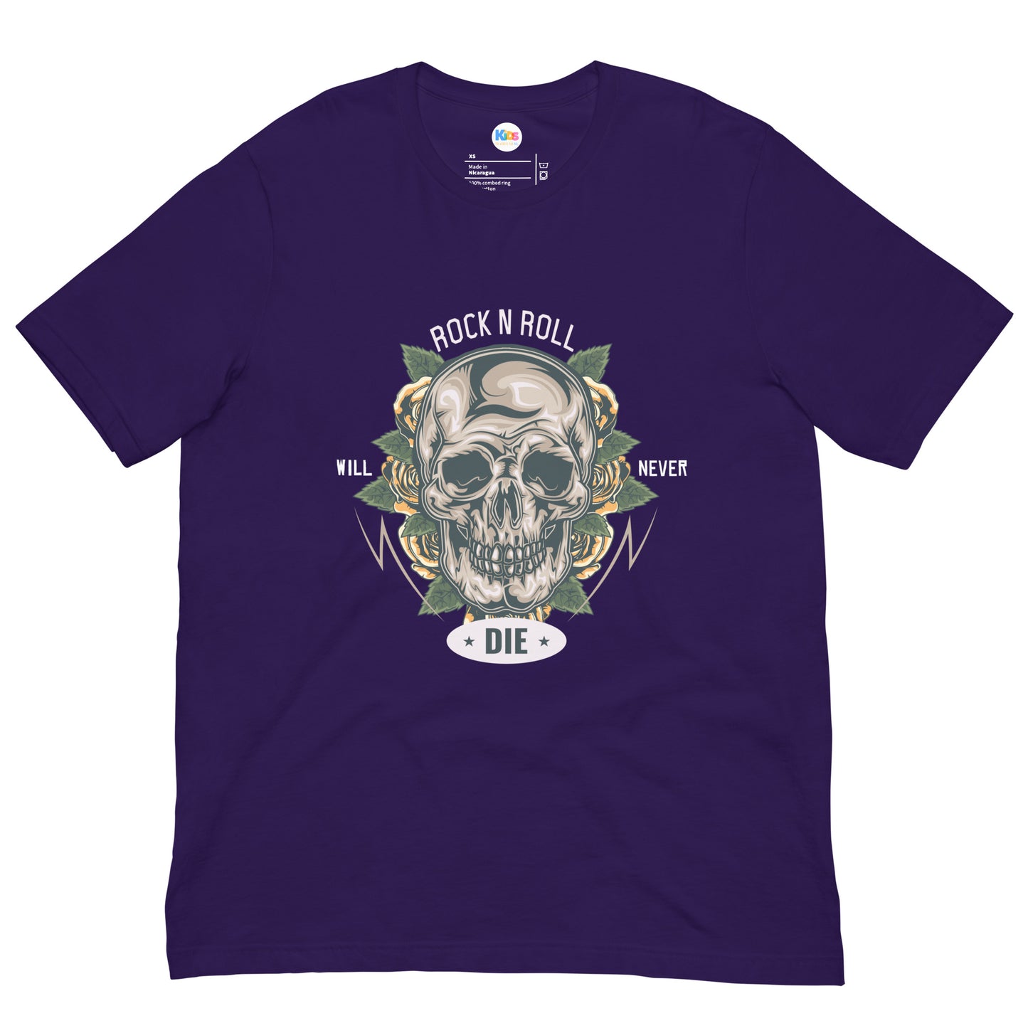 ROCK & ROLL Will NEVER DIE Unisex Tee - Premium Tee from The Wishful Fish Kids - Just $23! Shop now at The Wishful Fish Kids