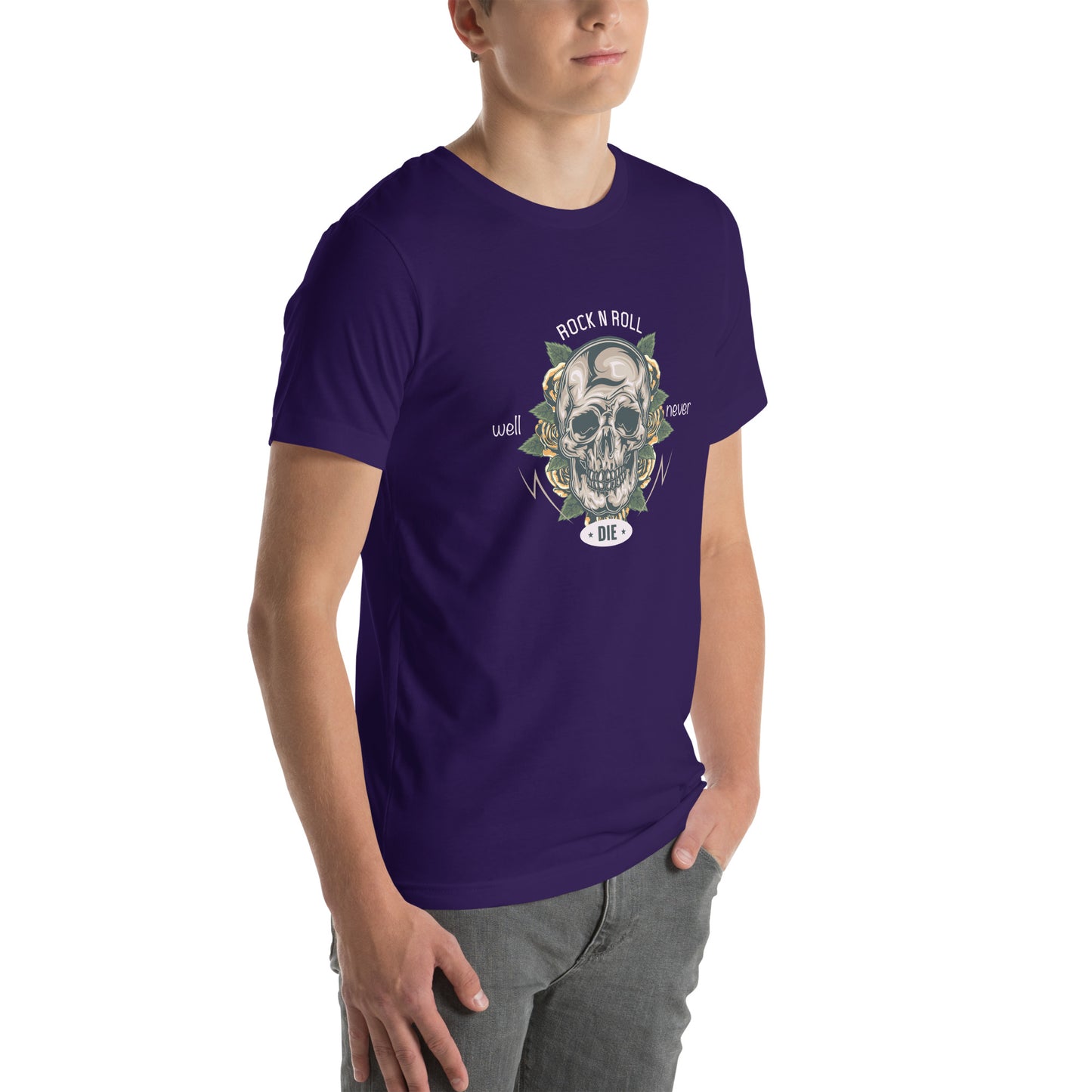 ROCK & ROLL Will NEVER DIE Tee — Graphic Tees with Cool Vibes!