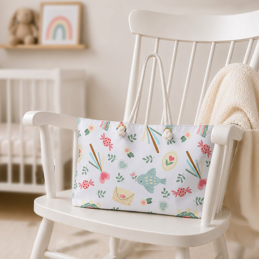 WELCOME BABY Diaper Tote Bag — A Fun Twist for Baby Essentials!