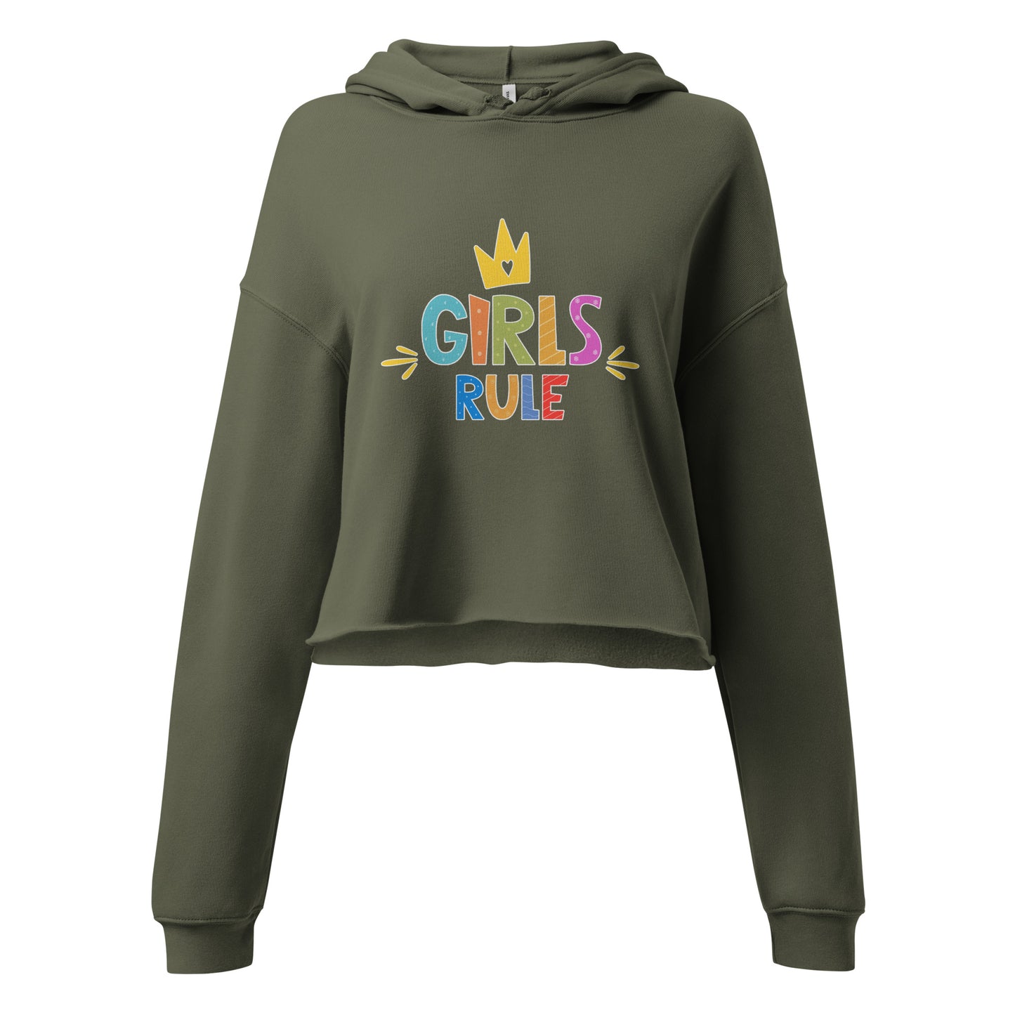 GIRLS RULE Crop Hoodie — Own It. Rock It. Rule It.