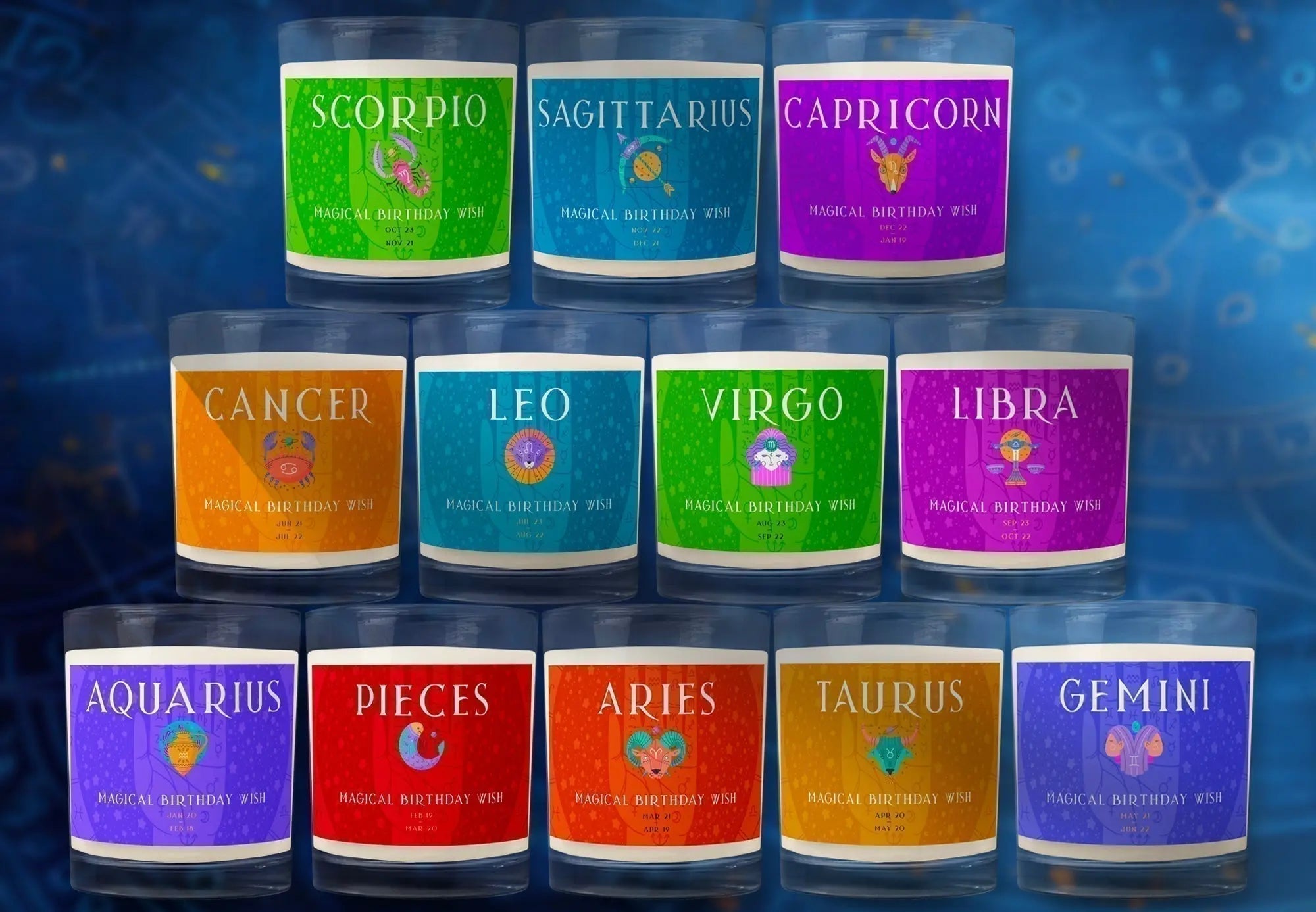 Magic Candles — Make a Wish Zodiac Magic Birthday Candles. The Wishful Fish Kids