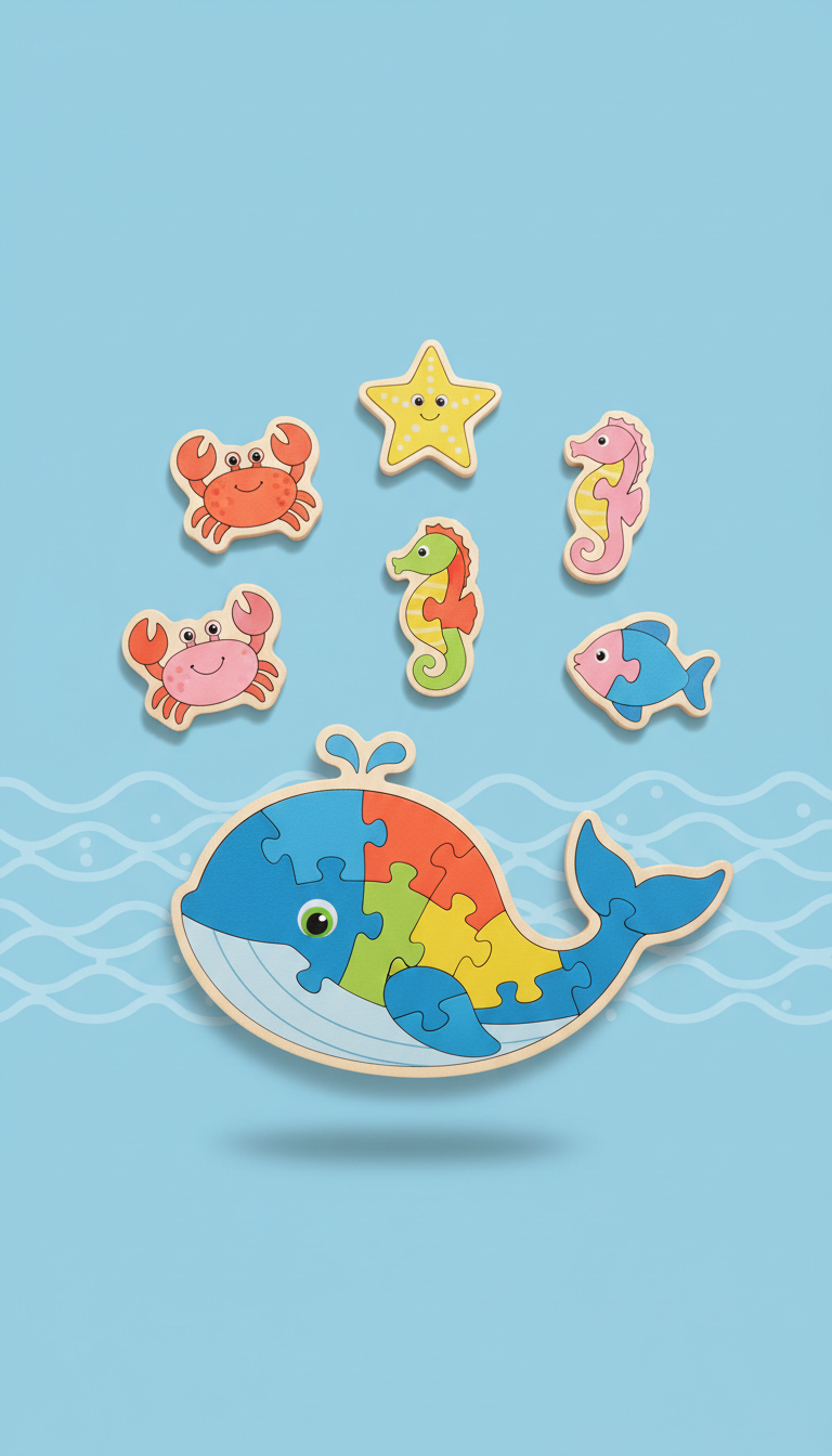 Sea Creatures Puzzle Set
