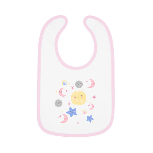 MOON and STARS Bib — Soft, Starry, and Ready for Mealtime!