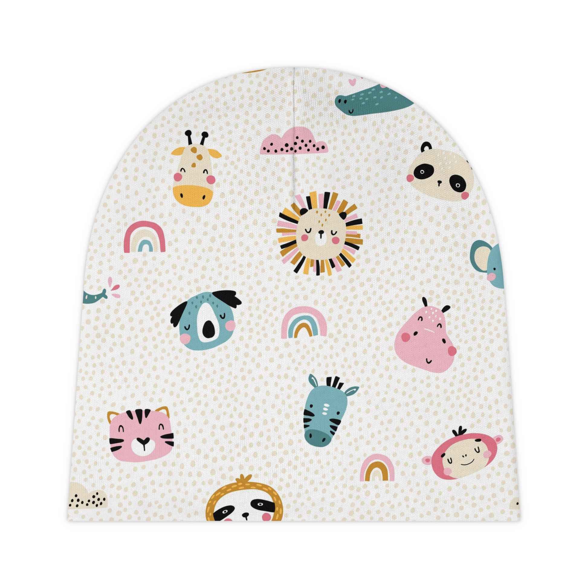 BABY ANIMALS Baby Beanie Hat - Premium All Over Prints from Printify - Just $22! Shop now at The Wishful Fish Kids