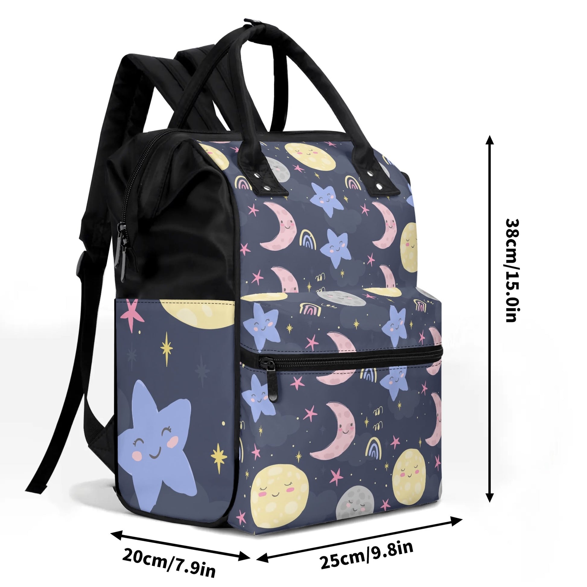 MOON & STARS Backpack Diaper Bag - Premium Diaper Bag from The Wishful Fish KIDS - Just $22! Shop now at The Wishful Fish Kids