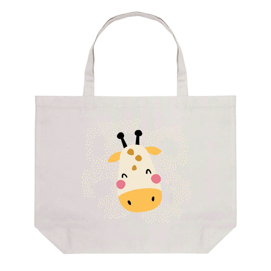 CUTE BABY ANIMALS Giraffe Tote Bag — Way Up There in Cuteness!