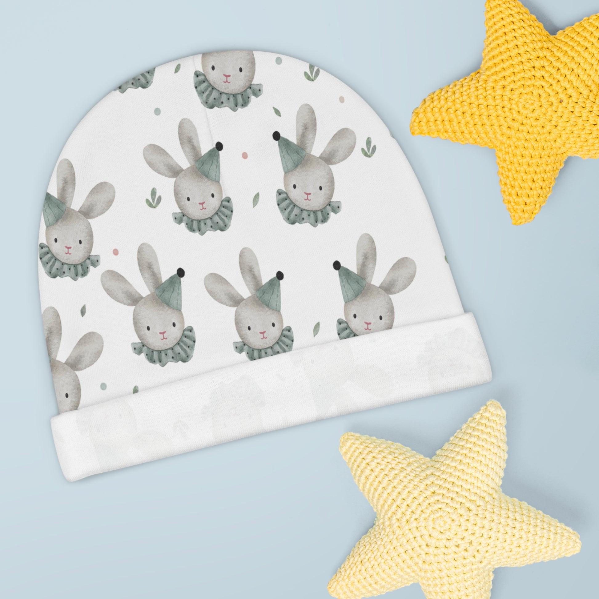 BABY BUNNIES Baby Beanie - Premium All Over Prints from Printify - Just $23! Shop now at The Wishful Fish Kids