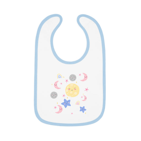 MOON and STARS Bib — Soft, Starry, and Ready for Mealtime!
