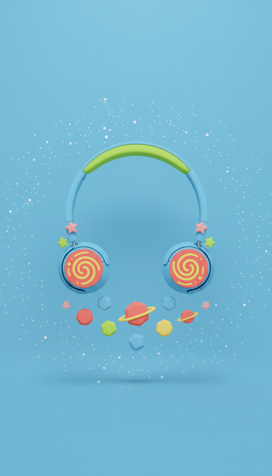 Space-Themed Wireless Headphones